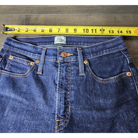 J.CREW Denim Women's Toothpick Skinny Jeans 9" Size 28 TALL Blue - Picture 11 of 13